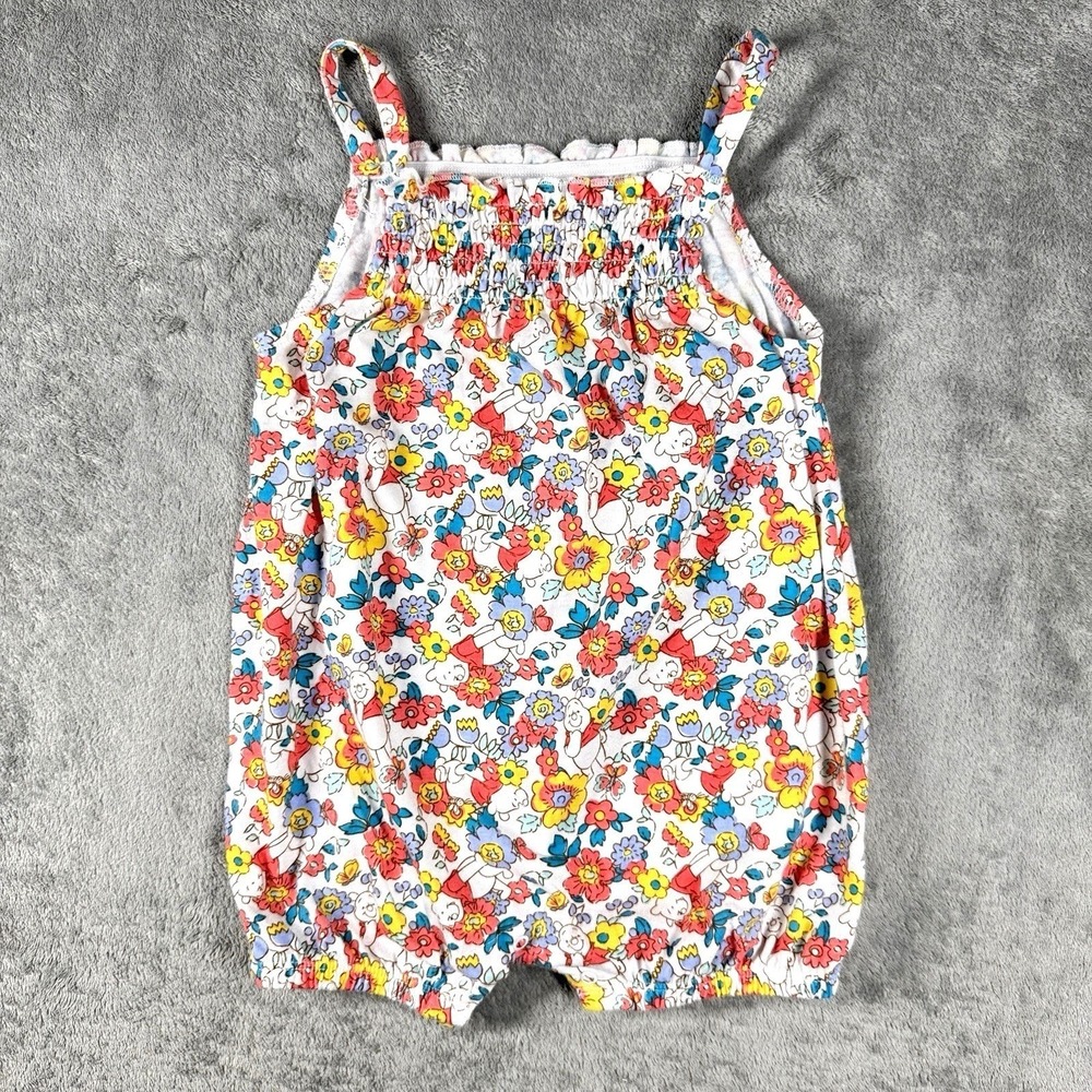 Disney Baby Winnie the Pooh Floral Bubble Romper Girls 24 Months